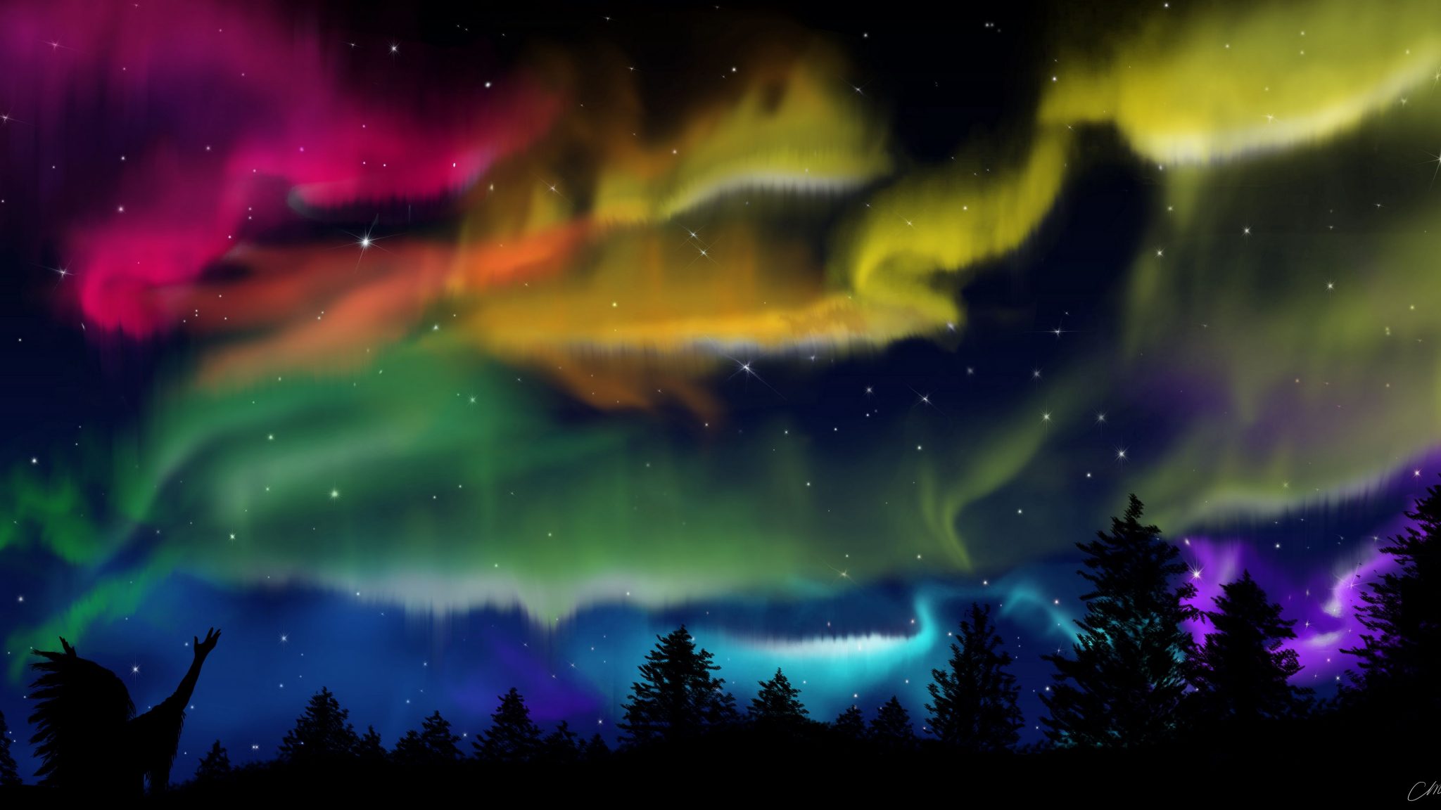 northern_lights_forest_silhouette_144572_3840x2160